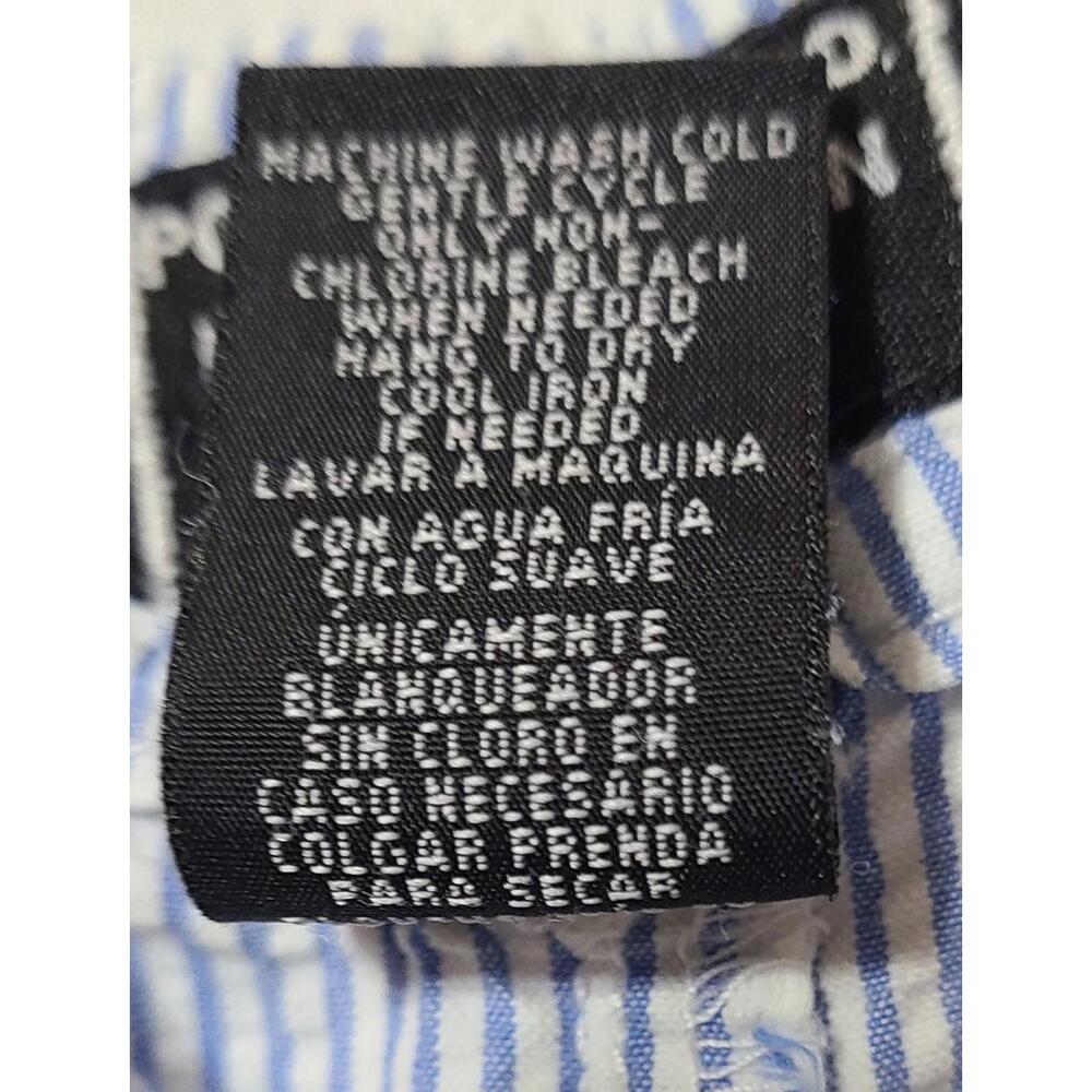 Polo Jeans Co Ralph Lauren Shorts Womens Sz 8 Medium Striped Seersucker Golf EUC - Picture 6 of 8